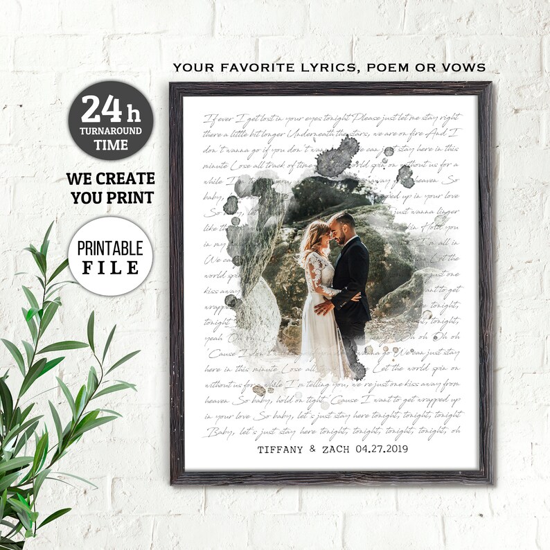 1st Anniversary Gift for Husband Personalized Gift Wedding Etsy