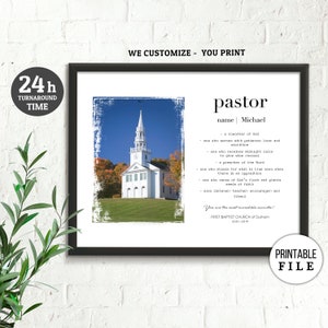 Pastor Wertschätzung Geschenk, personalisierte Pastor Definition druckbare, Pastor Ruhestand Geschenk, Pastor Definition, Geburtstagsgeschenk für Pastor