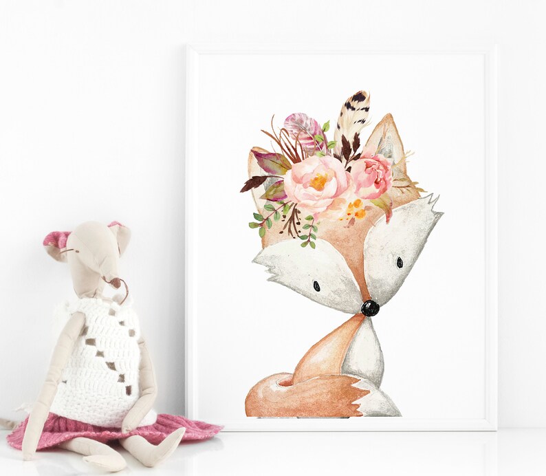 Nursery Wall Art Nursery Art Set of 3 Prints Woodland Nursery Etsy