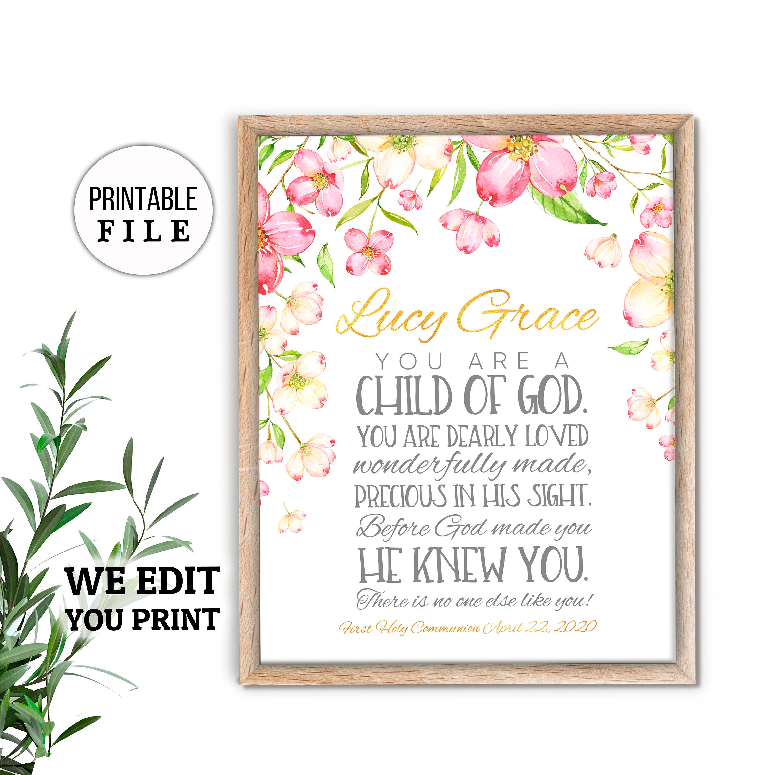 Baby Girl Gift Baptism Goddaughter Gift Christening Gift Etsy