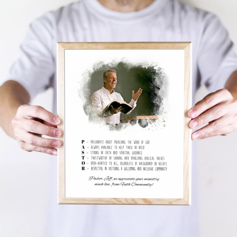Personalized Pastor Definition Print: Honor the Ministry and Dedication ...