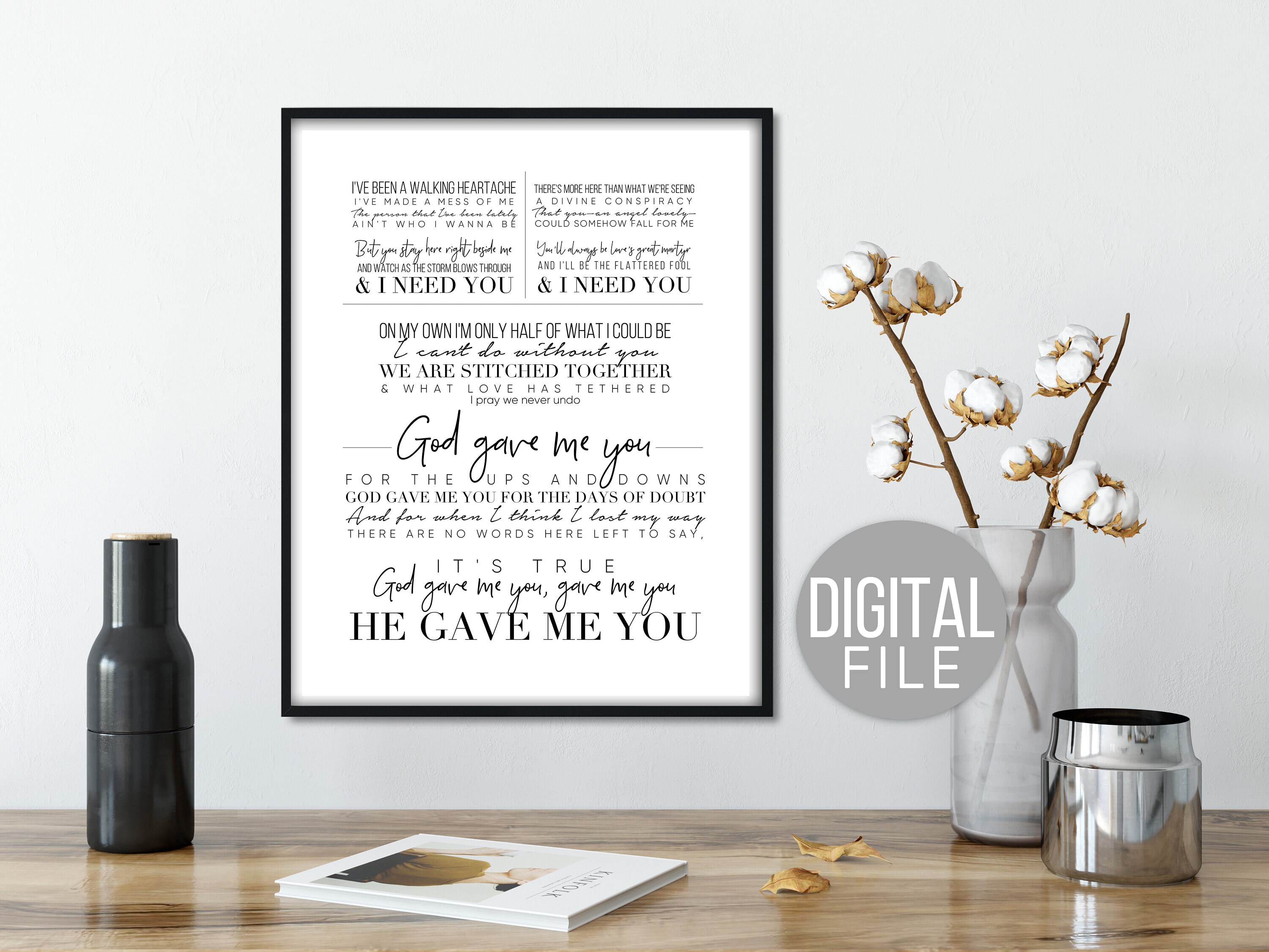 Custom Song Anniversary Gift Lyrics Wall Art Wedding Lyric Etsy Denmark