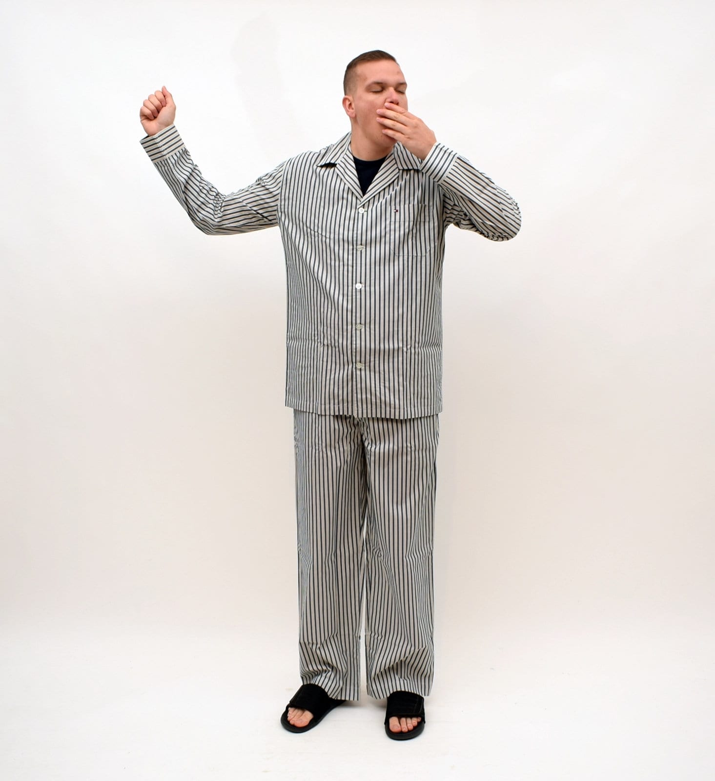 Tommy Hilfiger Striped Cotton Pajama Set - Mens Size L - Etsy