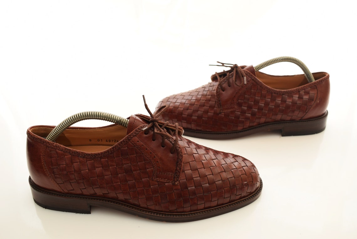 Vintage Gallus Braided Shoes Leather mens size UK 8 EUR 42