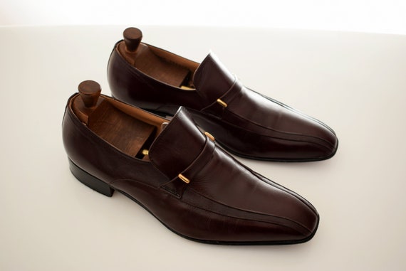 vintage Loafers Full Leather mens size UK 9 EUR 43