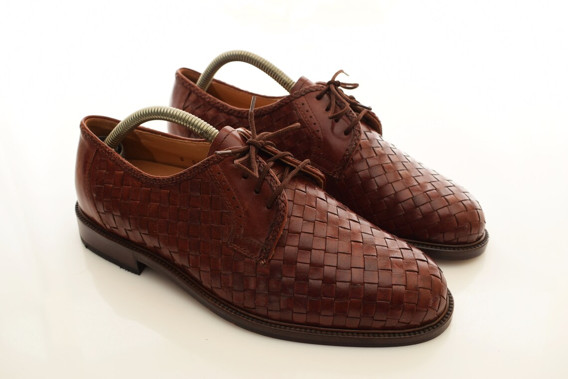 Vintage Gallus Braided Shoes Leather mens size UK 8 EUR 42