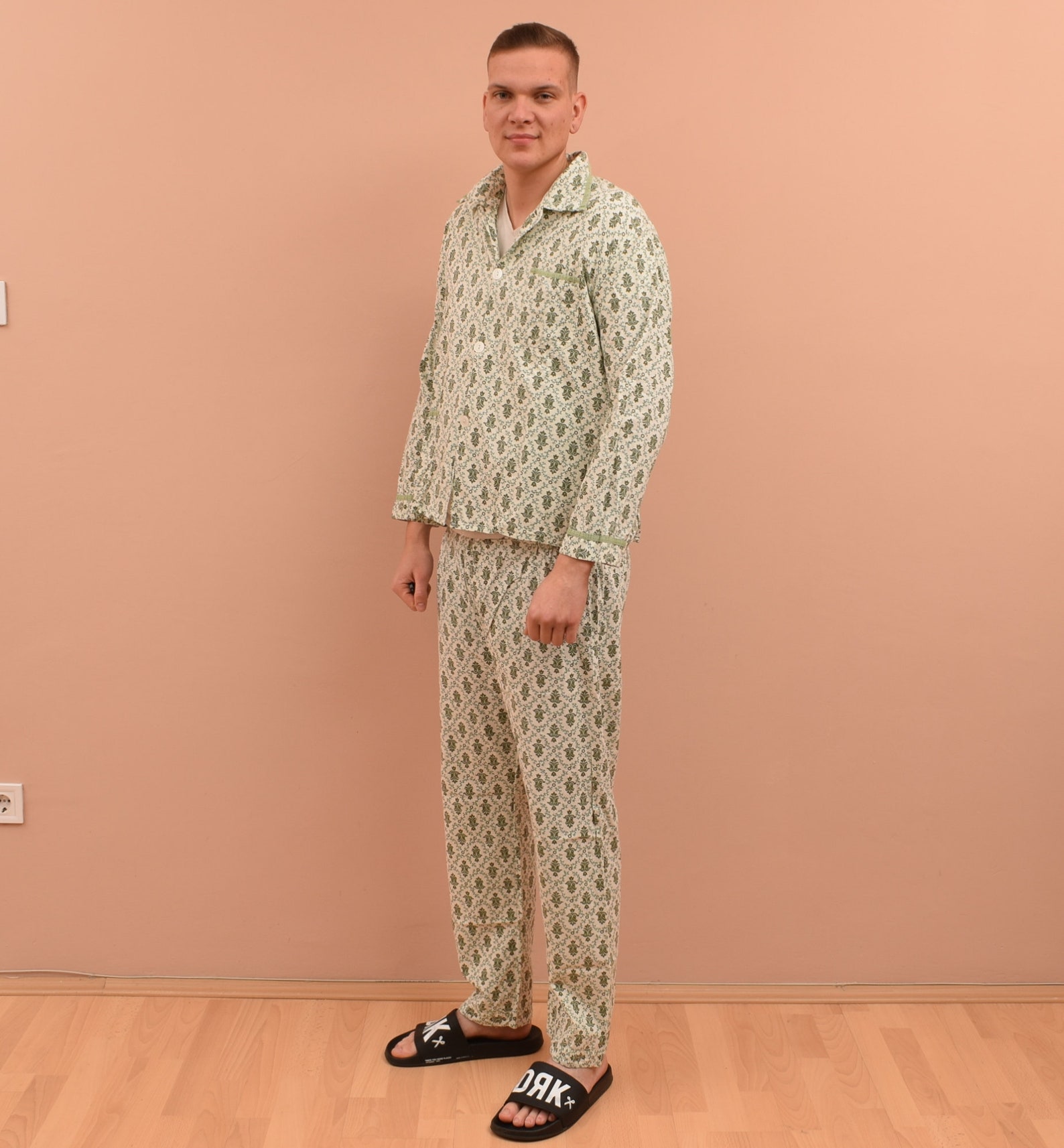 Vintage Pajama Set mens Size UK 42 / EU 52 / L Retro Man Etsy