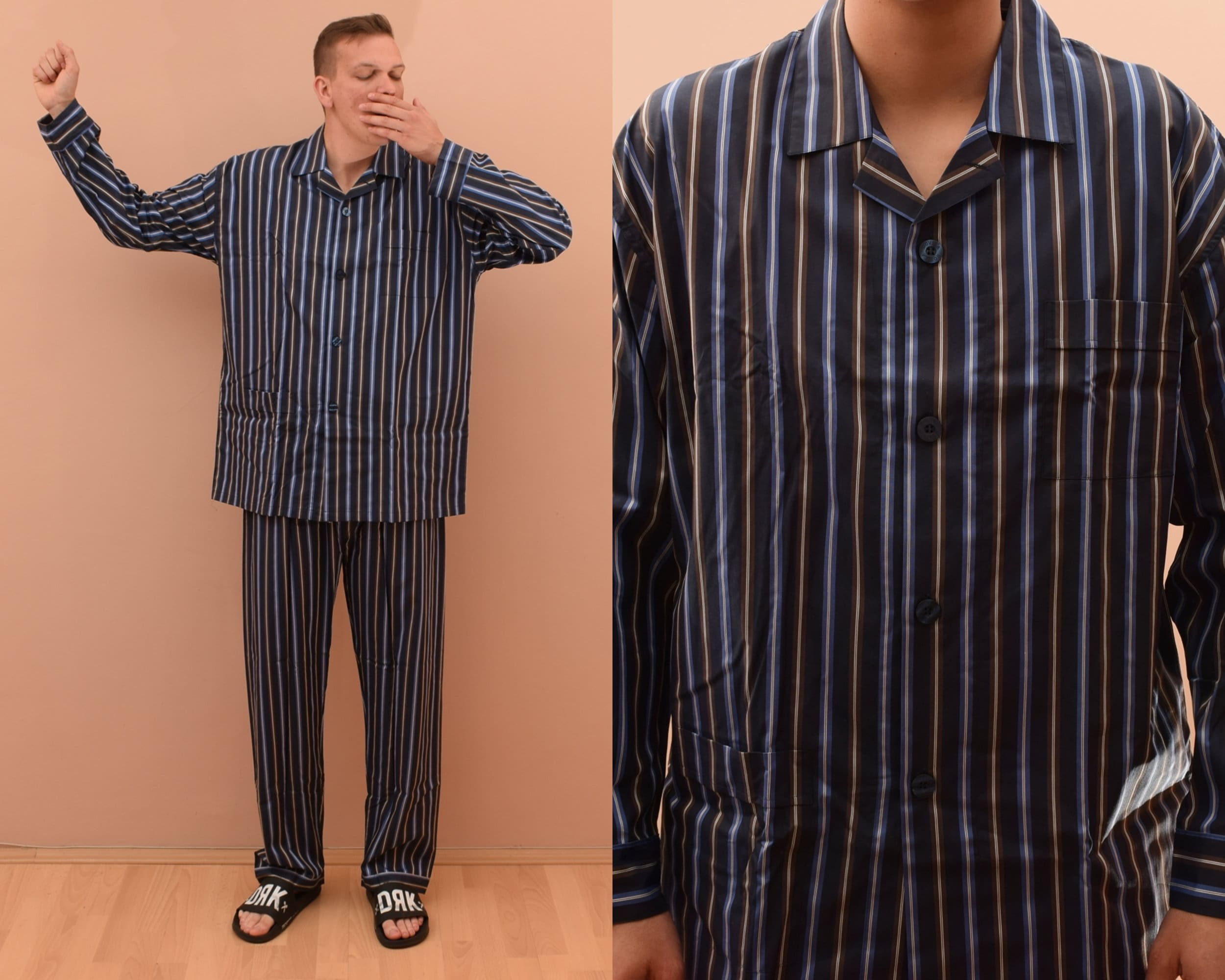 Novila Striped Pajama Set Mens Size UK 44 EU 54 XL Man Pajamas