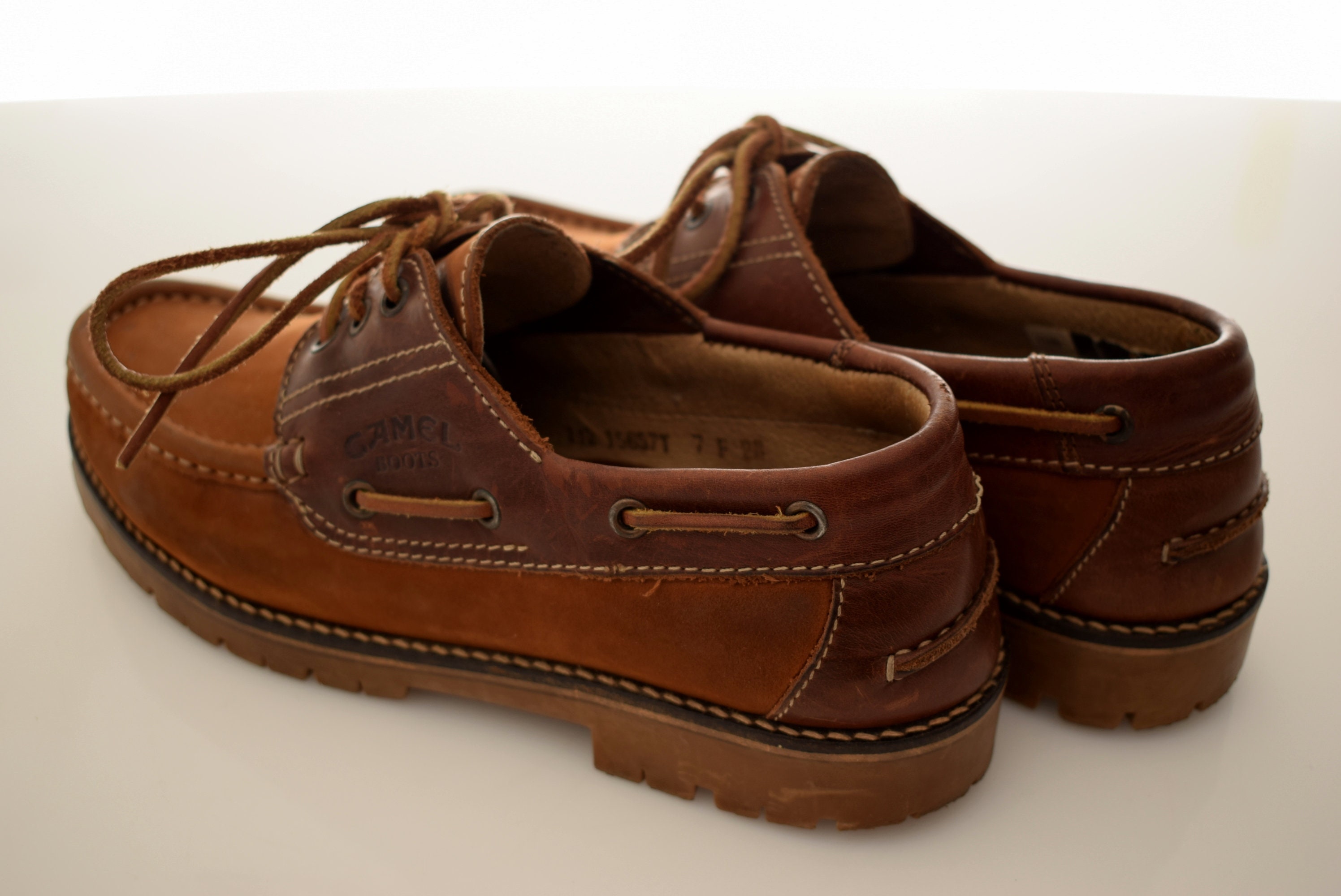 camel boots leather