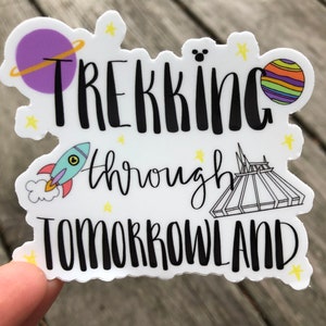 Tomorrowland Decal / Disney Decal / Disneyland / Disney World / Vinyl Sticker / Decal