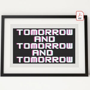 クロスステッチパターン (PDF) | Tomorrow And Tomorrow And Tomorrow Book