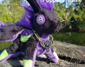 Custom OOAK Baby Dragon Poppet Plushie