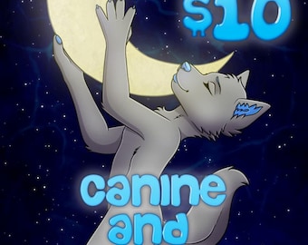 Worship the Moon Fursona YCH Your Character Here Custom Digital Art Commission