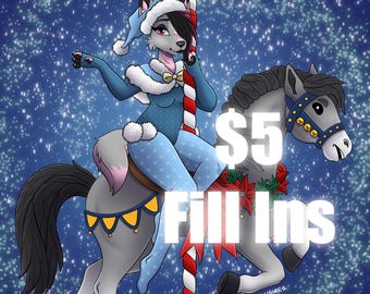 Weihnachtskarussel YCH Dein Charakter Hier Furry Fursona Art Co