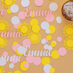 Confeti de sol, Baby Shower de sol, Decoraciones de cumpleaños "Eres mi sol"