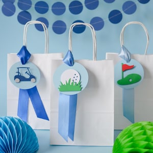 Golf Bags for Goodies, Hole in One Party Birthday Decorations, Golf Gift Bags, Favor Bags