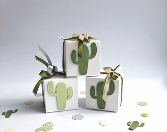 Cactus Favor Boxes Cactus Theme Baby Shower Gift Favor Boxes Fiesta Birthday Decor Cactus Wedding Bridal Shower Candy Box Set of 12