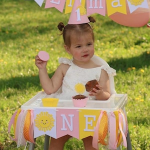 Sunshine High Chair Banner, You are my Sunshine, Sun 1st Birthday