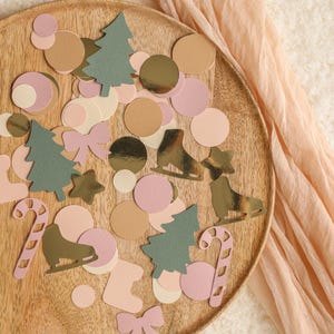 Kerstconfetti, verjaardag december, kerstbabyshower, jingle-confetti