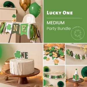 Lucky One Birthday Decorations, Party Bundle, Shamrock 1st Birthday, St. Patrick's Day Birthday