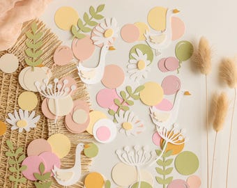 One Silly Goose Confetti, One Year Birthday Decor, Goose Baby Shower