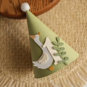 One Silly Goose Birthday Hat - Boy 1st Birthday Party Decorations
