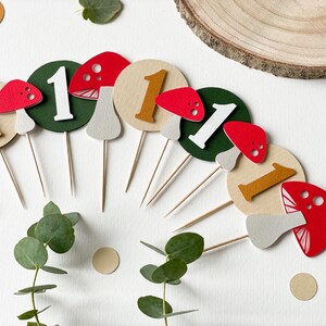 Mushroom Highchair Banner, Fairy First Birthday, Toadstool Party Decor image 17