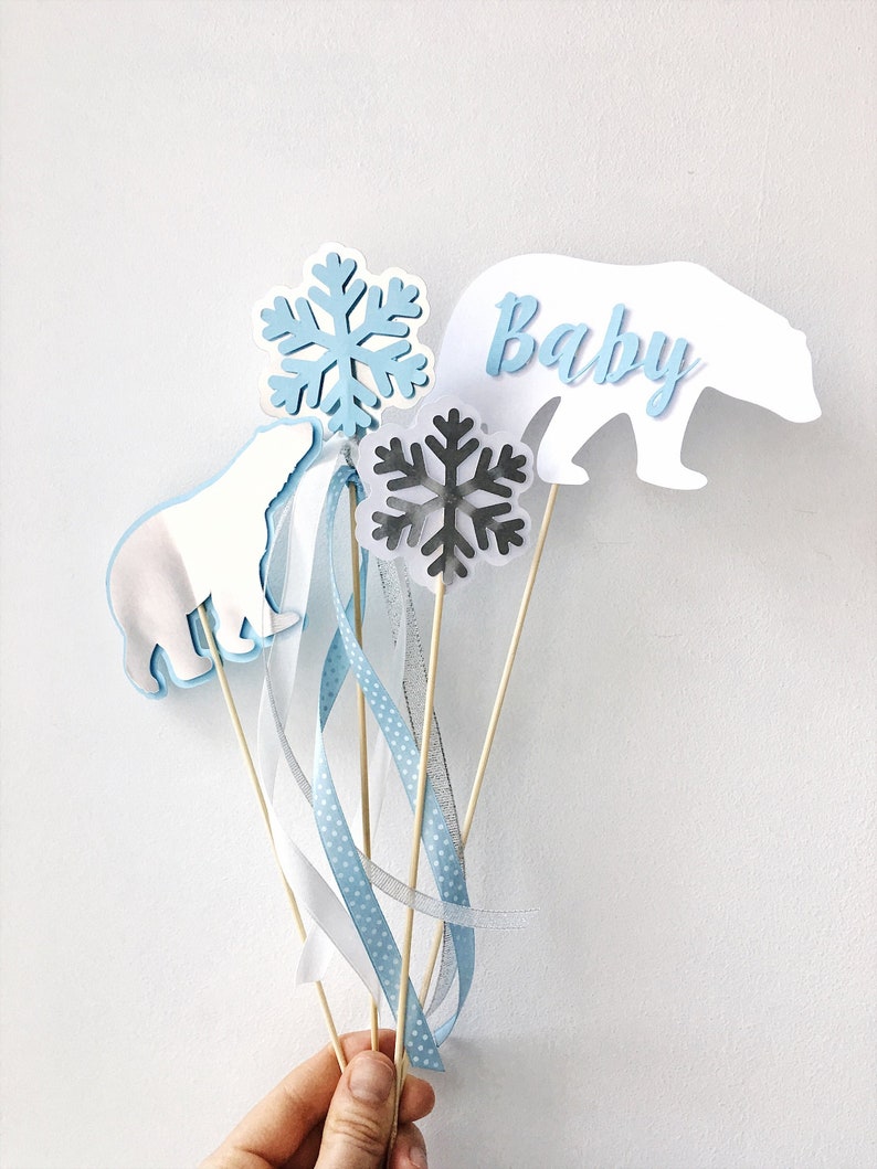 Winter Centerpieces Boy Winter Wonderland Baby Shower Etsy