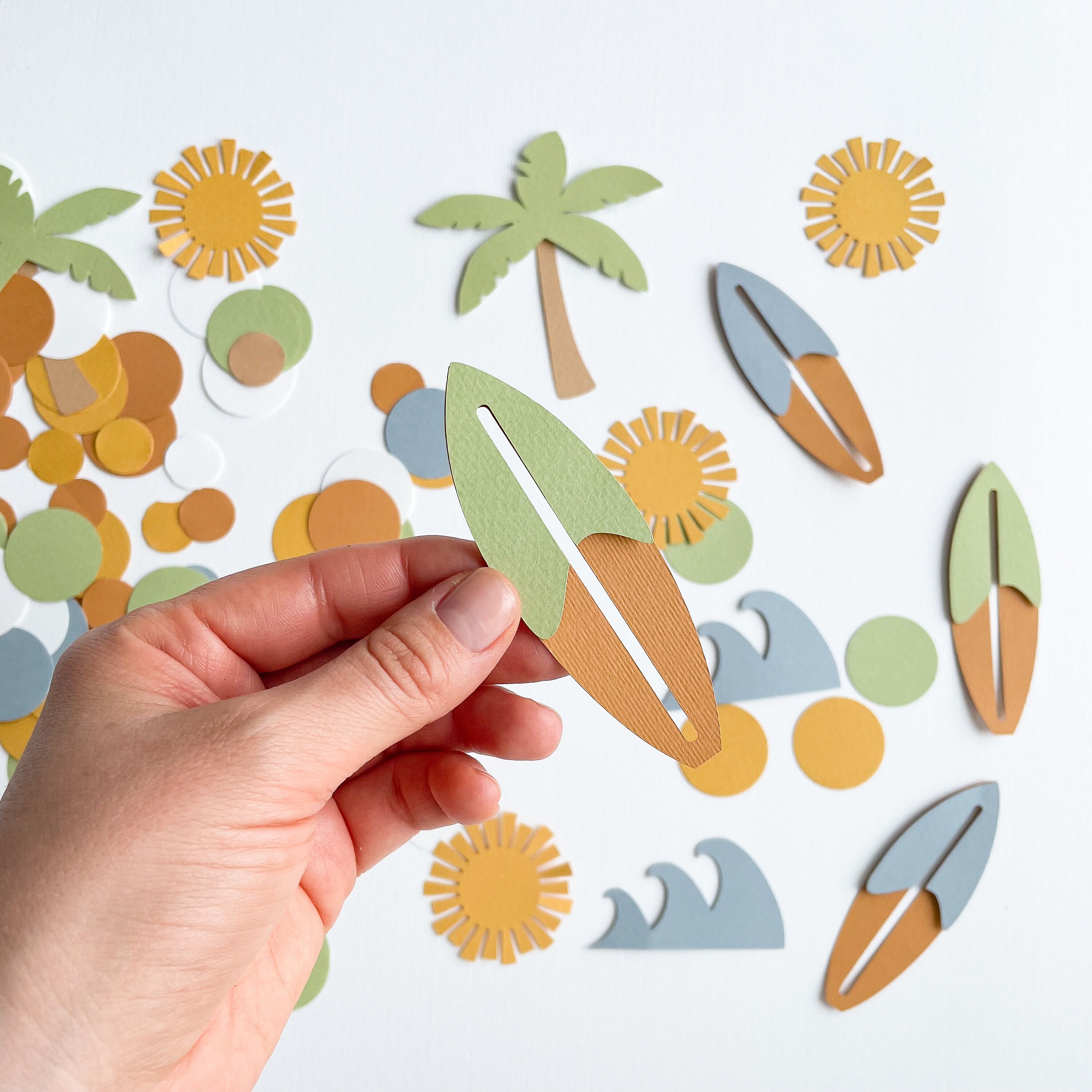 Surf Confetti The Big One Surfboard Birthday Decorations Surf Beach Theme Party Baby on Board Summer Baby Shower Beach Surf