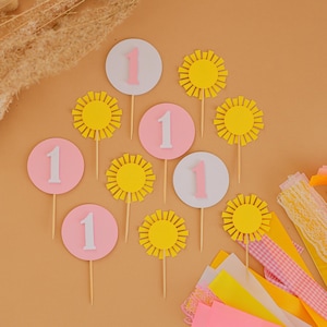 Sun Cupcake Toppers, You Are My Sunshine, Heres Comes the Son