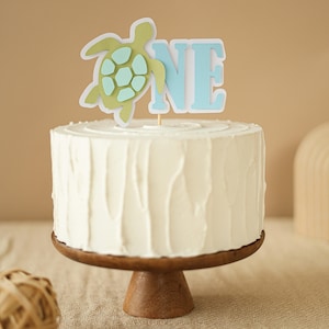 Turtle Cake Topper,  Ocean First Birthday Decorations, Under the Sea Party