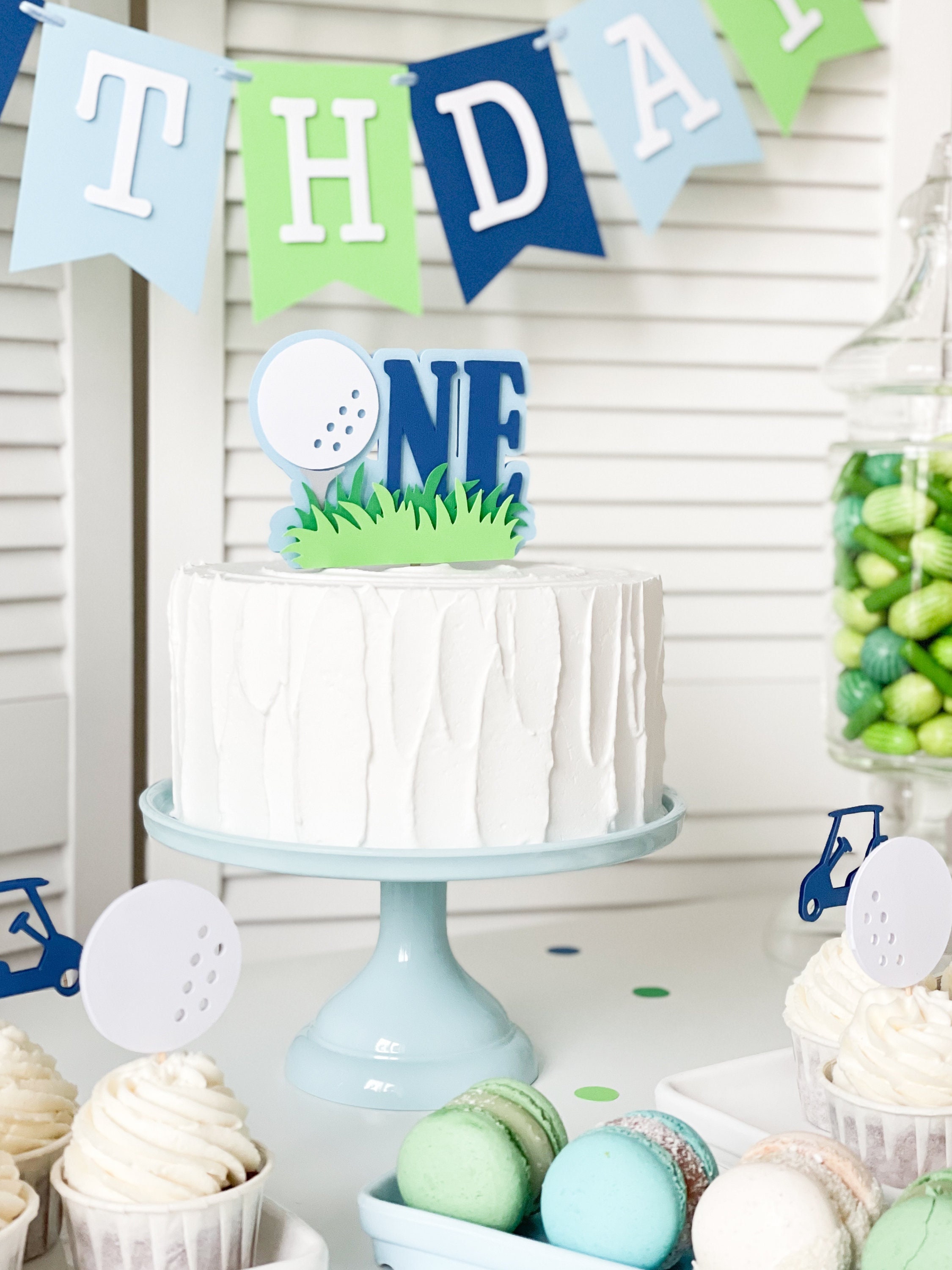 Girl Hole in One First Birthday Cake Topper Girl Golf First Birthday Decor  Golfing Party Ides Let's Par-tee Our Little All Star Birthday – FUNSTARCRAFT