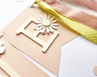 Daisy Quaste Hochstuhl-Banner – Gänseblümchen-Thema Für 1. Geburtstag, Boho Stil