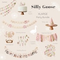 One Silly Goose 1st Birthday Bundle, Vintage Goose Party Decorations product logo