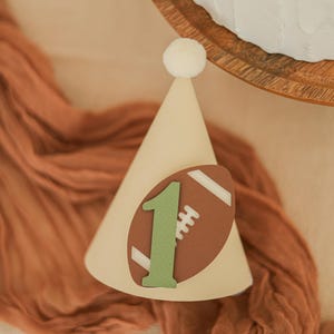 Football Birthday Hat, First Year Down Party