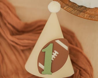 Football Birthday Hat, First Year Down Party