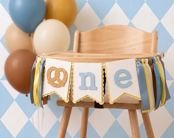 Pancarta de cumpleaños número 1 de ONEtoberfest - Decoraciones para fiesta de pretzels