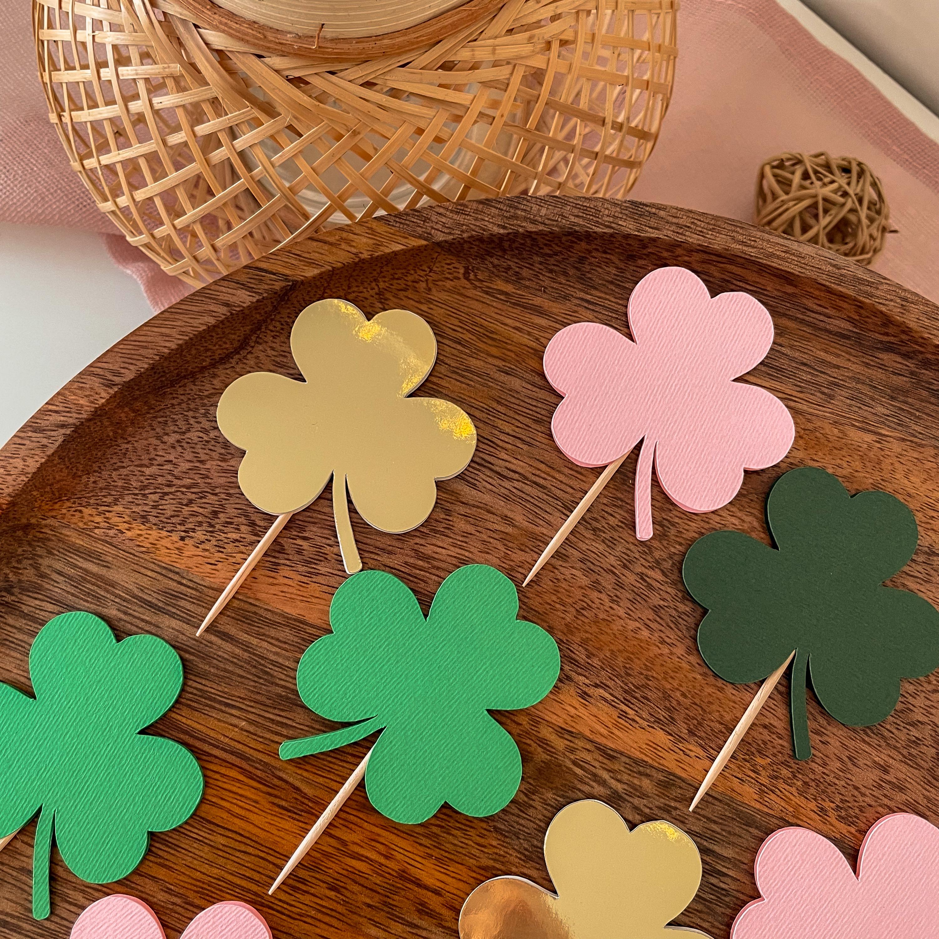 21 Stück Cupcake-Topper „Happy St. Patrick’s Day“ Mit Kleeblatt, Kobold & Mehr – Bunte Zahnstocher-Deko Für Kuchen, Desserts & Party