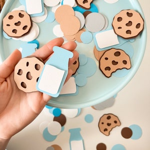 Milk Cookies Confetti, Milk and Cookies First Birthday Decoration, One Sweet Boy Birthday, Twin Birthday, One Sweet Year, Cookie Party Decor