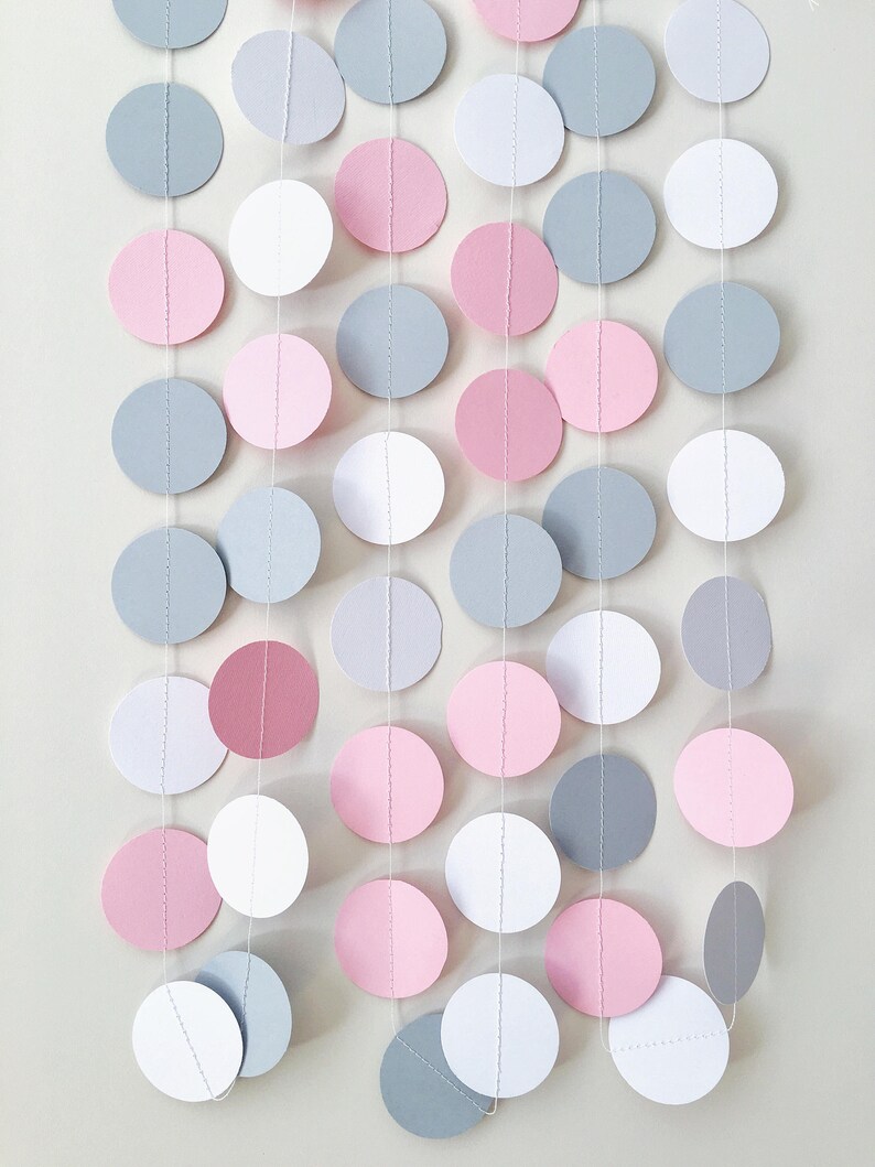 Grey Elephant Elephant Decor Pink Gray Elephant Garland Elephant