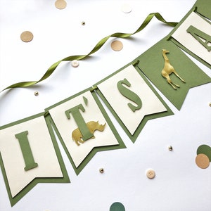 Safari Baby Shower Banner, Safari Decorations, Giraffe Baby Shower, Welcome to the Jungle