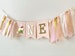 Bunny One High Chair Banner Some Bunny Is One Bunny 1st Birthday Decoration Spring Girl First Birthday Highchair Sign Easter Birthday 