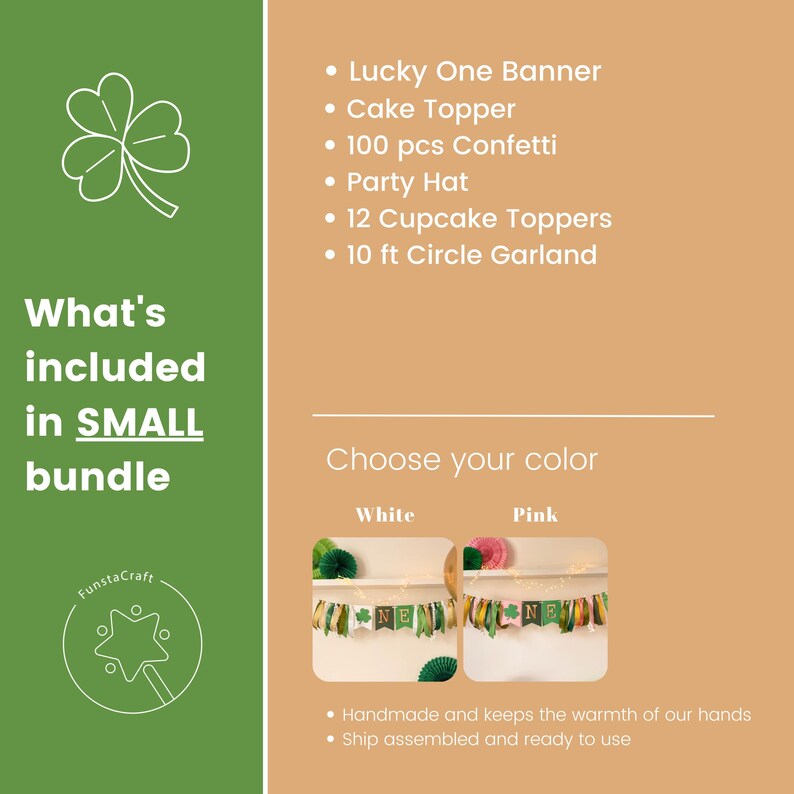 Lucky One Birthday Decorations, Party Bundle, Shamrock 1st Birthday, St. Patrick's Day Birthday