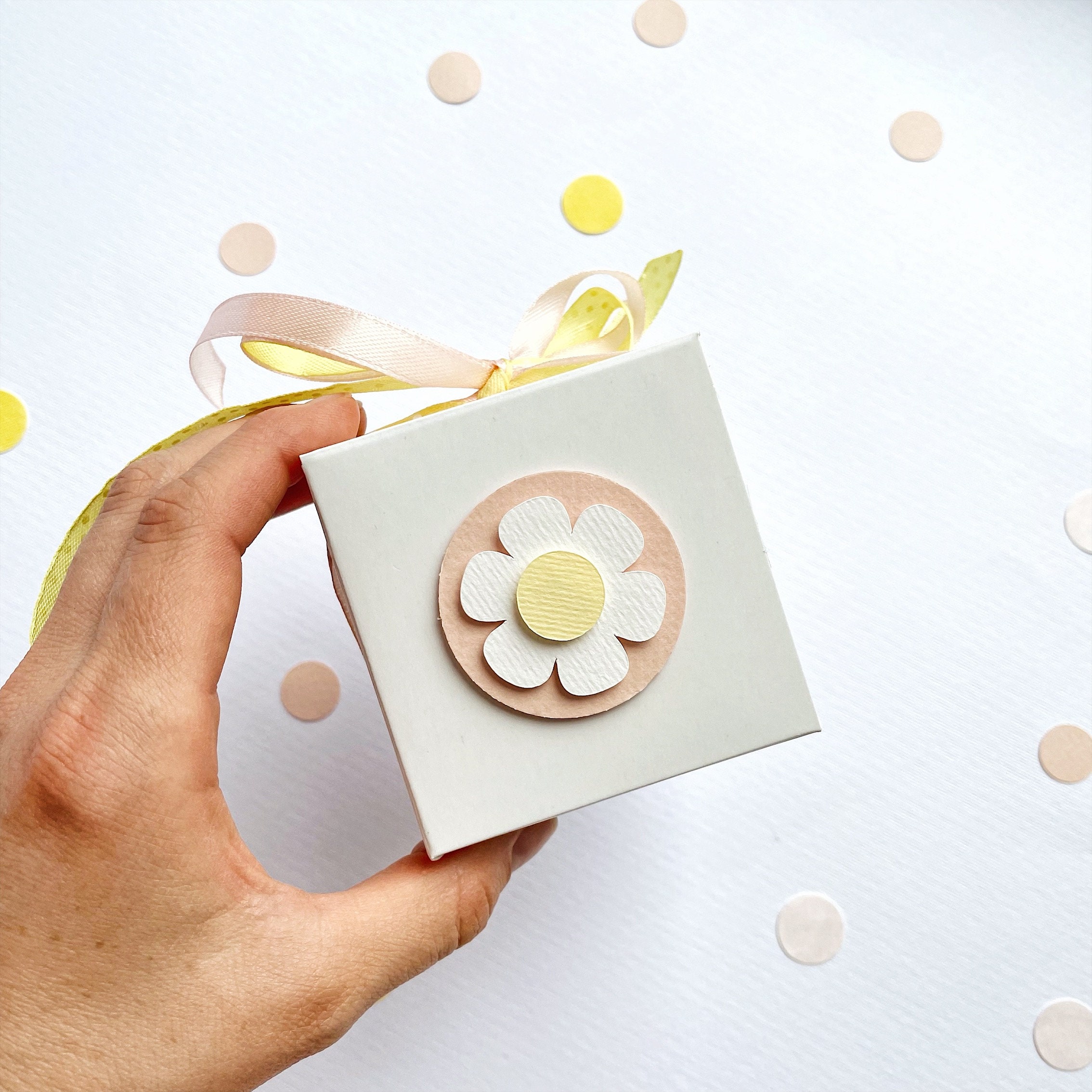 Daisy Favor Boxes Flower Power Birthday Baby Shower Party Etsy UK