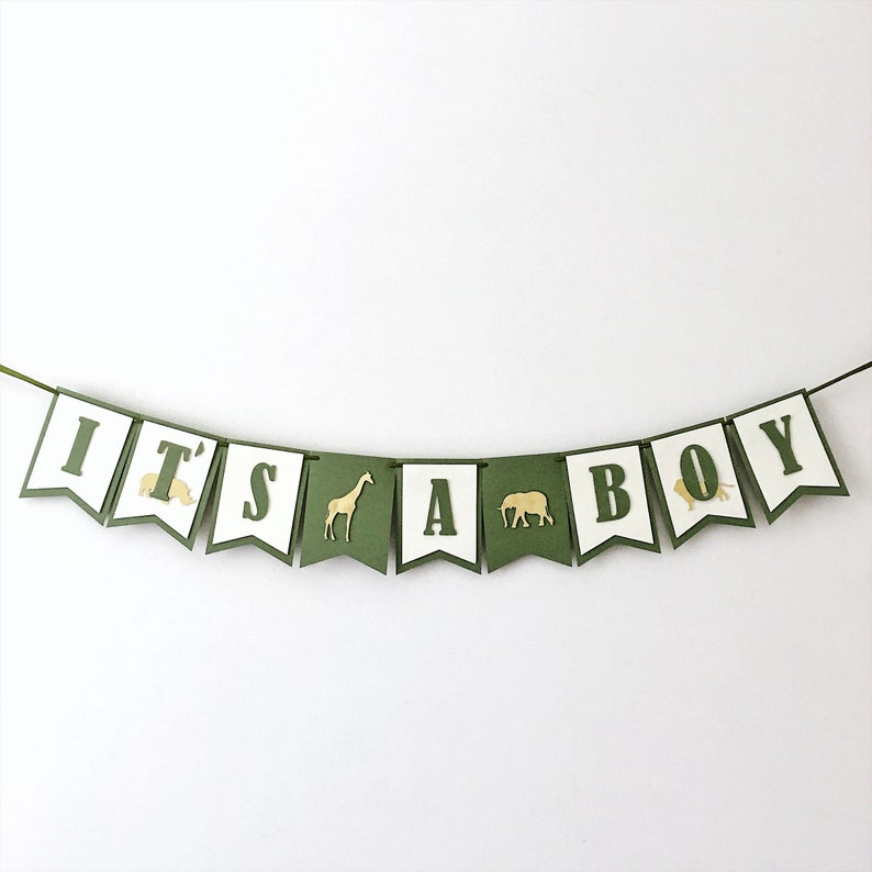 Safari Baby Shower Banner, Safari Decorations, Giraffe Baby Shower, Welcome to the Jungle