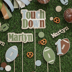 Touch Down Centerpieces Sticks, Football Toddler Birthday