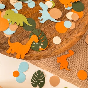 Dinosaur Confetti, Dino 1st Birthday Decorations, Dinosaur Baby Shower Table Confetti