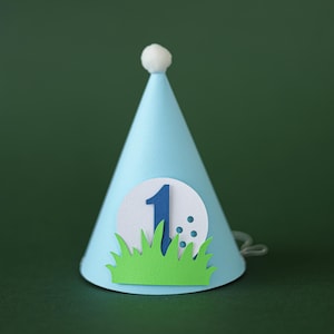 Chapeau de fête 1er anniversaire trou d&#39;un coup : accessoire de gâteau Smash sur le thème du golf