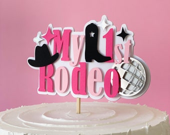 Primo Topper per torta Rodeo, Compleanno di Cowgirl, Il mio primo Rodeo Disco, Amico, mi sento come se fossi uno