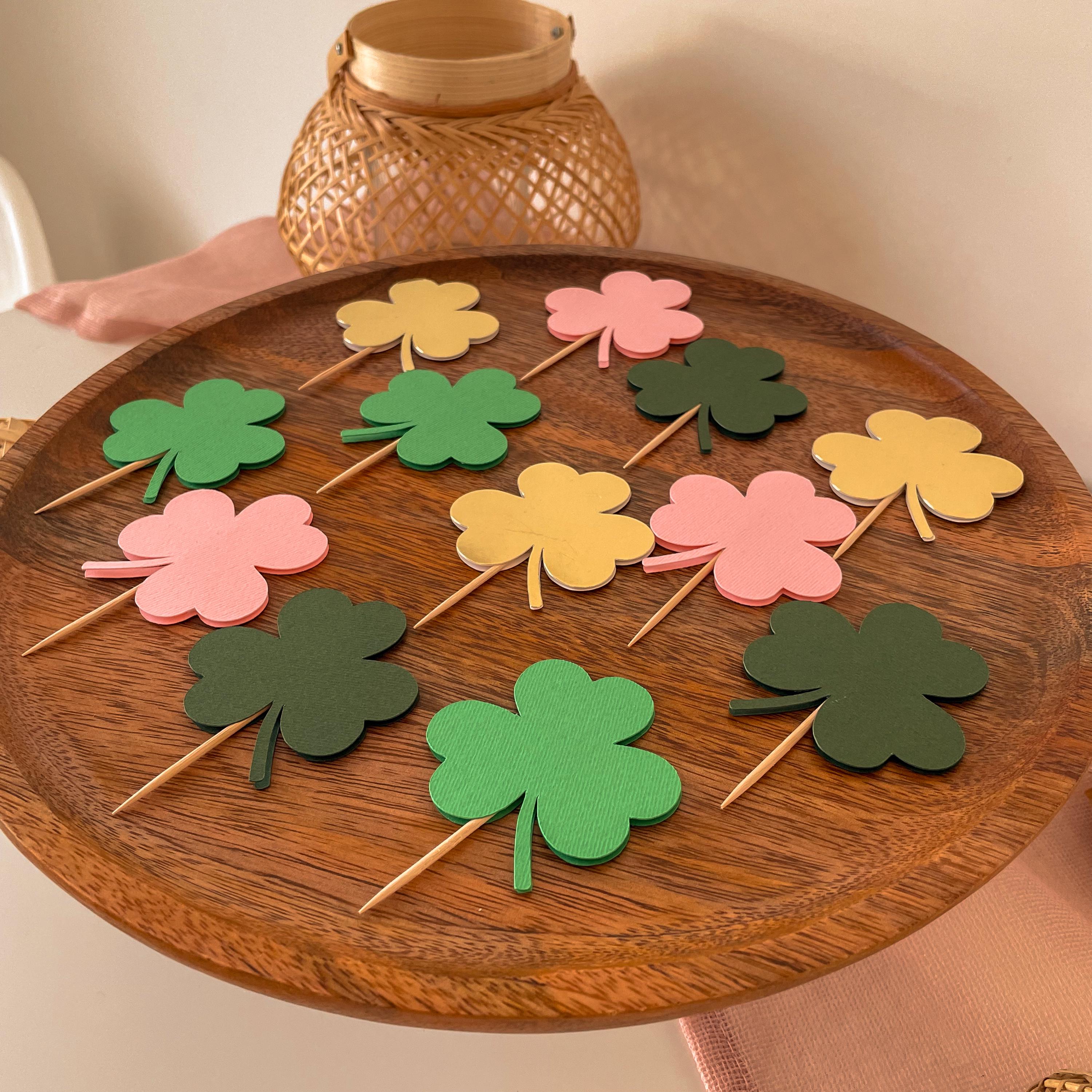 21 Stück Cupcake-Topper „Happy St. Patrick’s Day“ Mit Kleeblatt, Kobold & Mehr – Bunte Zahnstocher-Deko Für Kuchen, Desserts & Party